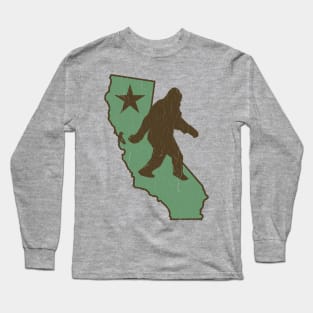 California Bigfoot (vintage distressed look) Long Sleeve T-Shirt